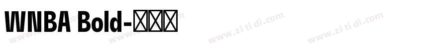 WNBA Bold字体转换